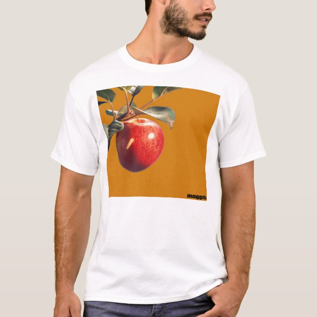 Maggot in Adam's Apple (Knowledge Eatery) T-Shirt (Front)