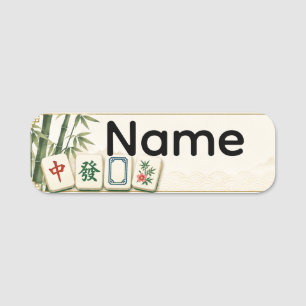 Maghjong Dry Erase Name Tag