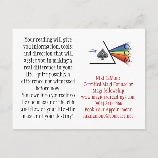 Magi Logo, Niki LaMontCertified Ma... - Customized Postcard (Front)