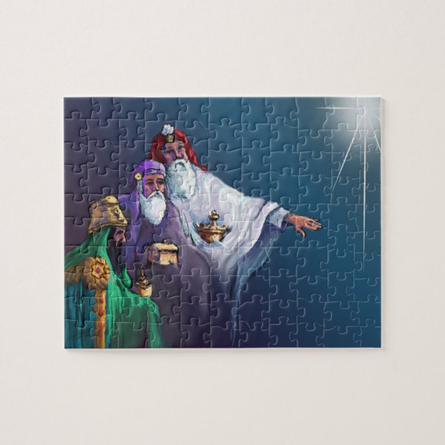 MAGI THREE WISEMEN & STAR by SHARON SHARPE Jigsaw Puzzle (Horizontal)