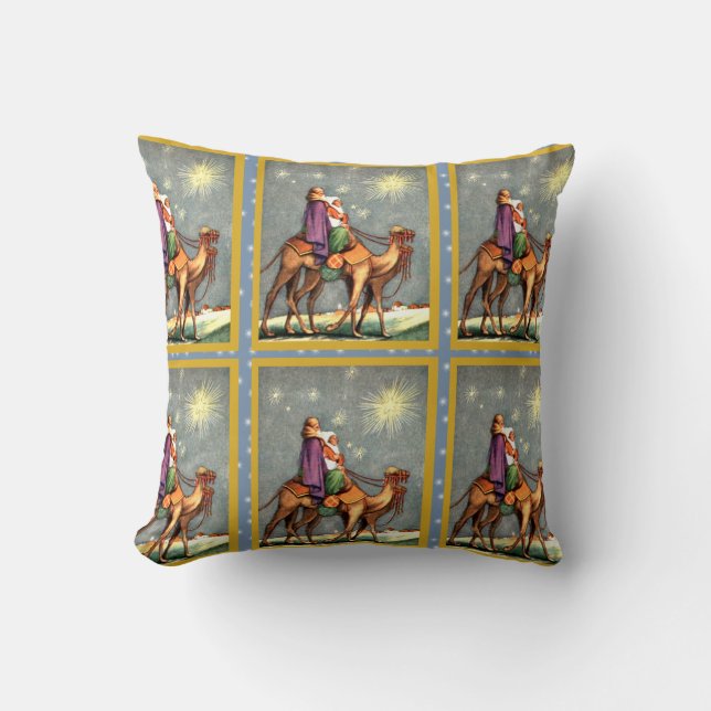 Magi Wise Men Holiday Pillow (Front)