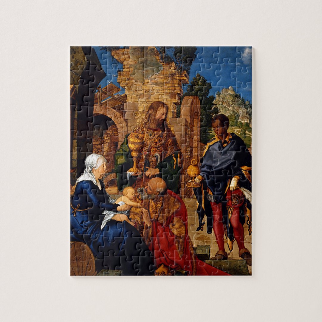 Magi Worship Baby Jesus Jigsaw Puzzle | Zazzle