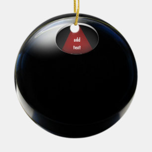 Magic 8 Ball Ceramic Ornament