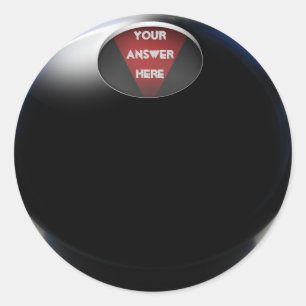 Magic 8 Ball Classic Round Sticker