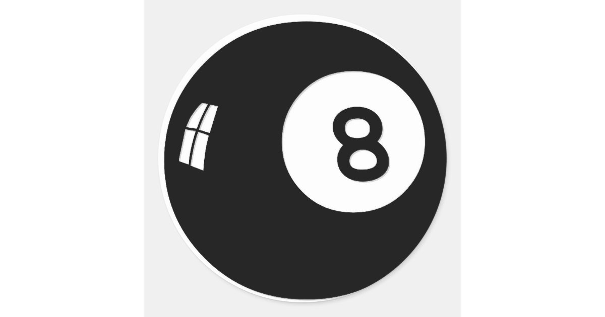 BILLIARDS BALLS CLASSIC ROUND STICKER | Zazzle