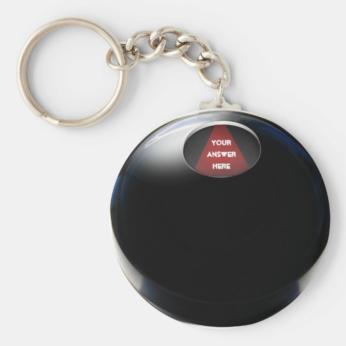 mini magic 8 ball keychain