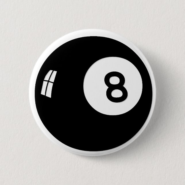 Magic 8 Ball Pinback Button (Front)