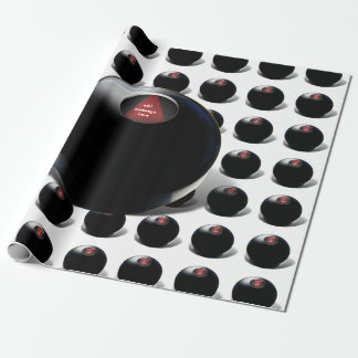 Magic 8 Ball says, "Outlook is good!" Wrapping Paper