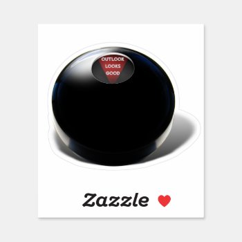 Magic 8 Ball Sticker by gravityx9 at Zazzle
