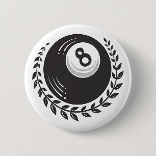 Magic 8 Ball Tattoo Button