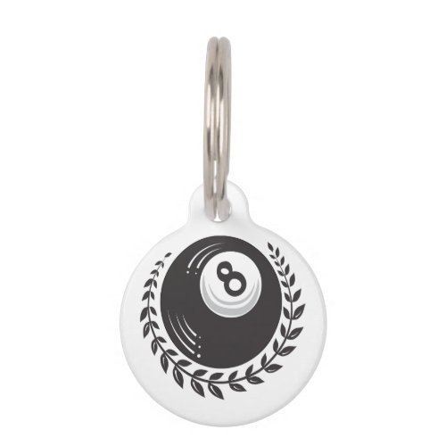 Magic 8 Ball Tattoo Pet ID Tag