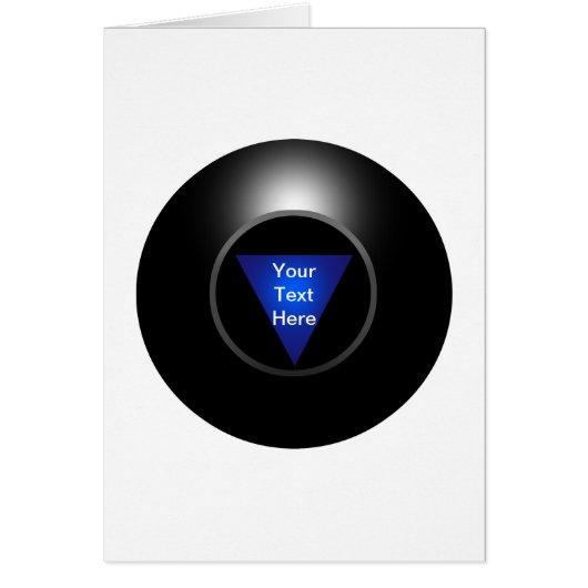 Magic 8 Ball - Your Text Cards (Front)