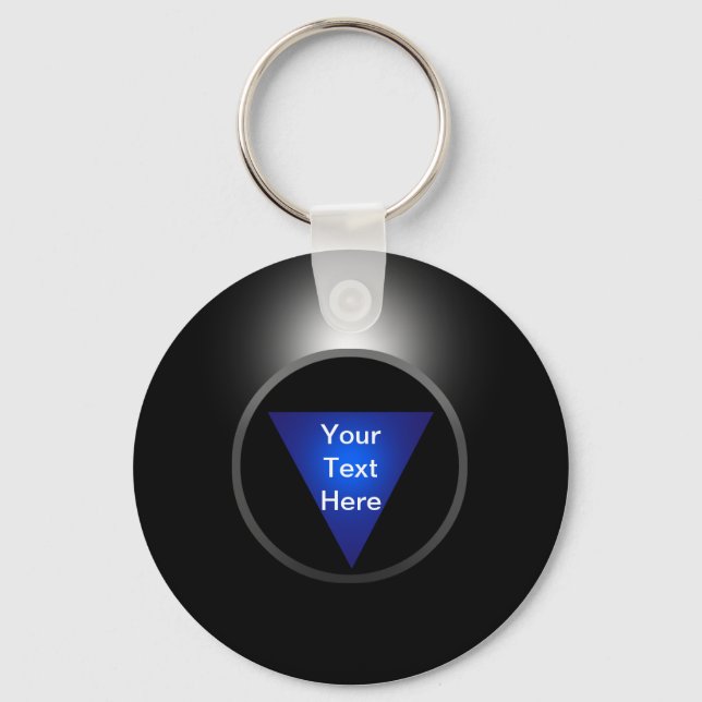 Magic 8 Ball - Your Text Keychain (Front)