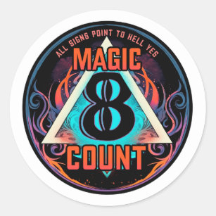 Magic 8 Count Circle Sticker