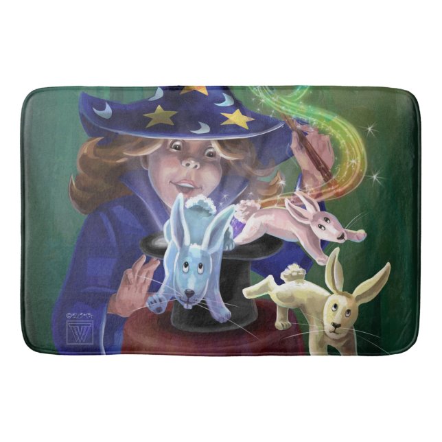 Magic Act Art Bathroom Mat (Front)