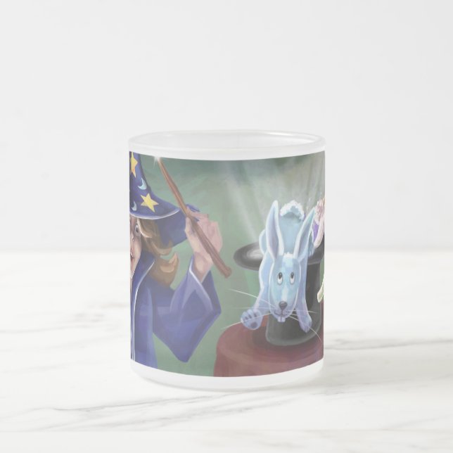 Magic Act Frosted Glass Coffee Mug (Center)