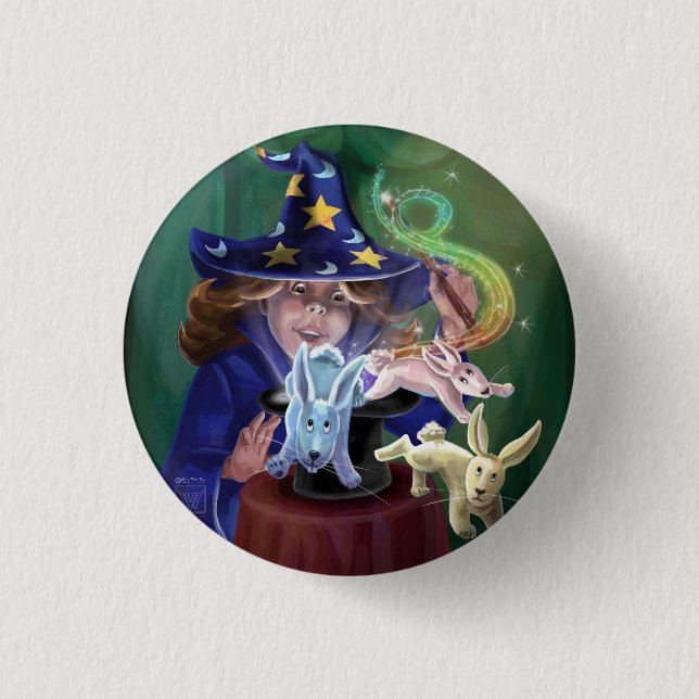 Magic Act Pinback Button (Front)