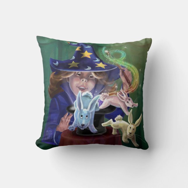 Magic Act Throw Pillow (Front)