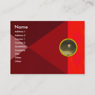 MAGIC AGATE  , bright vibrant red pink grey Business Card