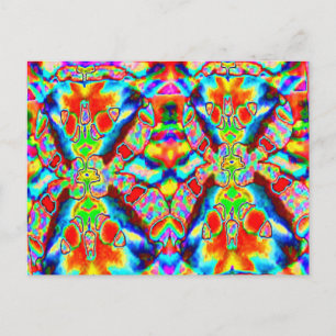 Magic alien patterns postcard