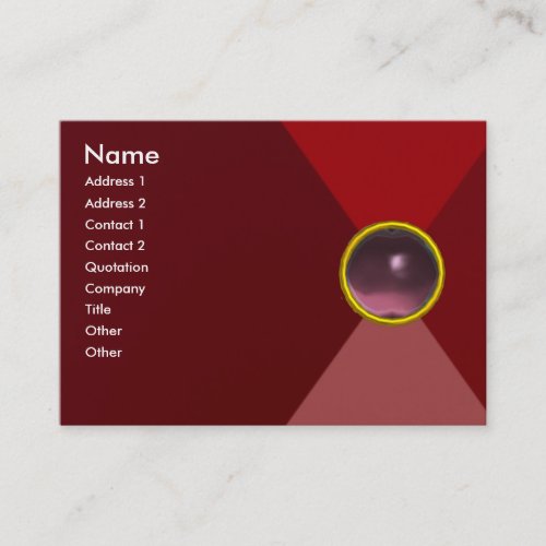 MAGIC AMETHYST bright vibrant red pink purple Business Card