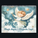Magic Angels – Magische Engel 2026 Calendar<br><div class="desc">This angels calendar / cherubs calendar / guardian angels calendar calendar (or in German: Engelkalender) is designed to bring inspiration and joy all year round. Each month showcases beautiful little angels in blue, pink, green, orange, brown, and white tones that radiate warmth and positivity. On the left side, stars shine...</div>