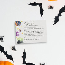 Magic Baby Halloween neut Book Request Baby Shower Enclosure Card