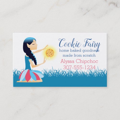 Magic baking fairy cookie bakery business card