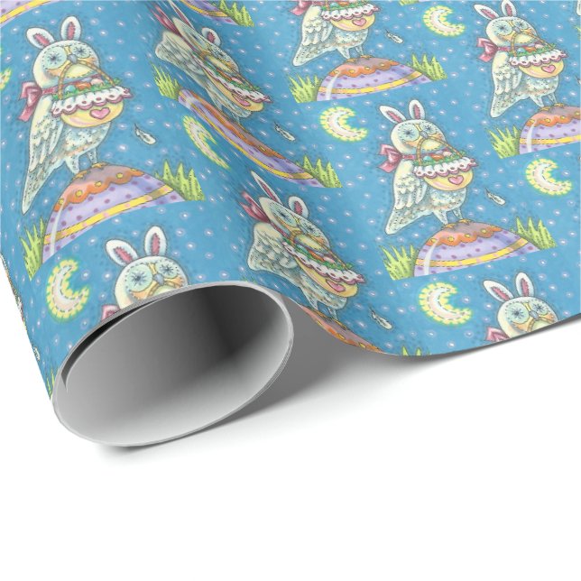 MAGIC BARN OWL, EASTER EGG BASKET WRAPPING PAPER (Roll Corner)