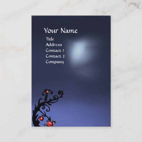 MAGIC BERRIES BLUE TOPAZ GEM MONOGRAM BUSINESS CARD