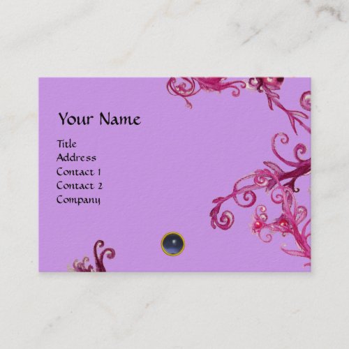 MAGIC BERRIES  MONOGRAM gem blue Business Card