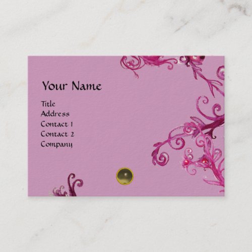 MAGIC BERRIES  MONOGRAM gem grey Business Card