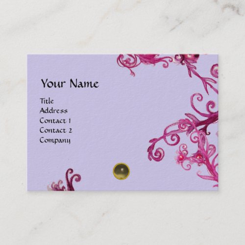 MAGIC BERRIES  MONOGRAM gem grey Business Card