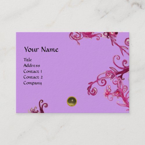 MAGIC BERRIES  MONOGRAM gem grey Business Card