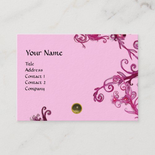 MAGIC BERRIES  MONOGRAM gem grey Business Card