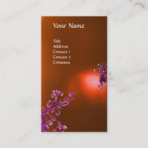 MAGIC BERRIES MONOGRAM orange Business Card