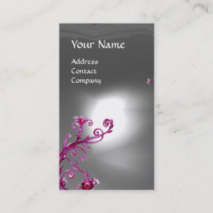 MAGIC BERRIES MONOGRAM white Business Card