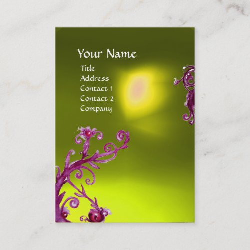 MAGIC BERRIES  MONOGRAM  yellow topaz Business Card