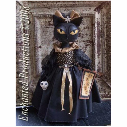 black cat doll