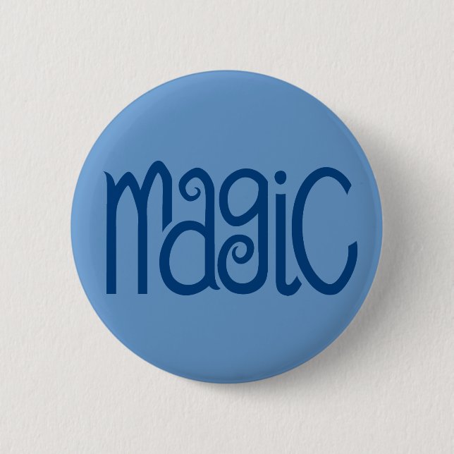 Magic blue Button (Front)