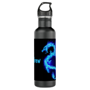 Magic Blue Dragon Stainless Steel Water Bottle