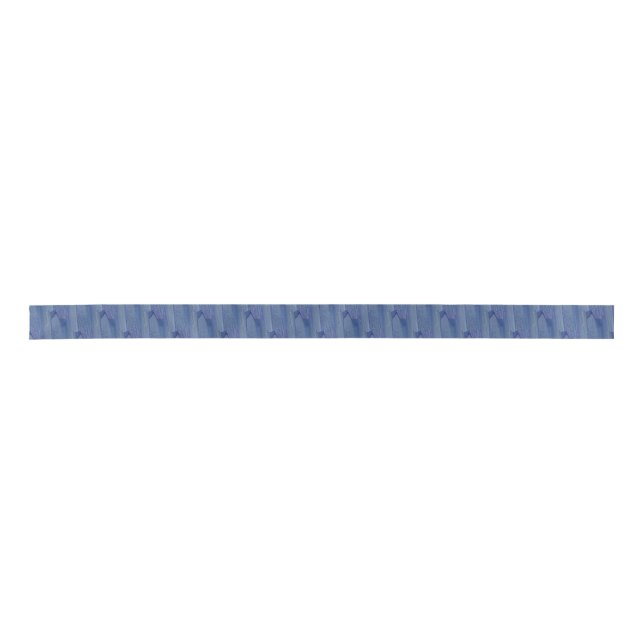 Magic Blue Velvet Colour Design Satin Ribbon (Front)