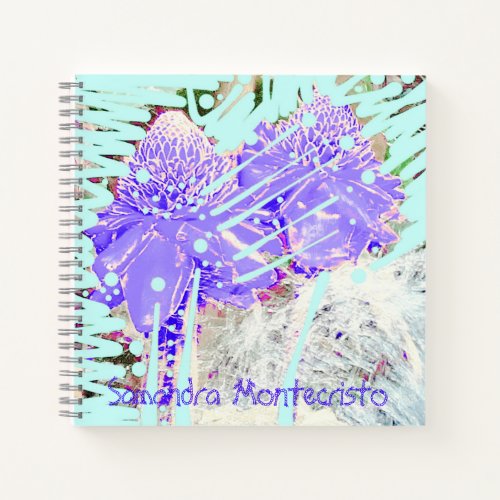 Magic Blue Water Roses Notebook