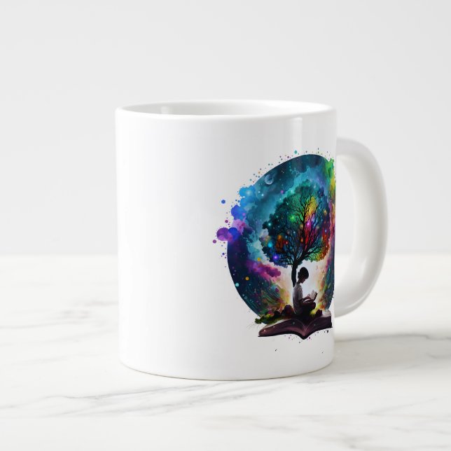 Magic book giant coffee mug (Front Right)