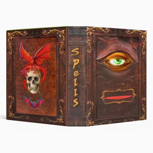 MAGIC BOOK OF SPELLS 3 RING BINDER