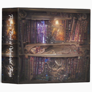 Magic Bookshelf Mystical Book of Shadows 3 Ring Binder