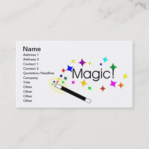 Magic Business Card