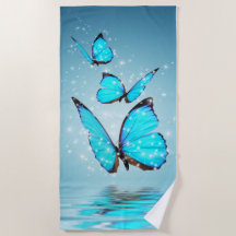 butterfly beach towel