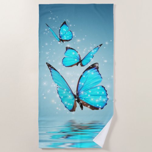 Magic Butterflies Beach Towel