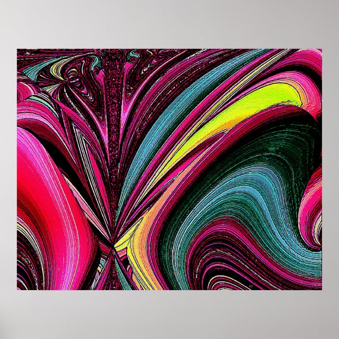 Magic Butterfly Abstract Poster